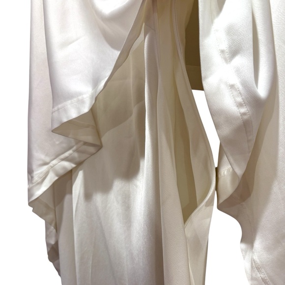 NWT Simkhai Amory Gown Bridal Wedding Formal Preppy Monochrome Chic Ivory Sz 4 - Picture 11 of 16